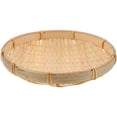 thumbnail image 1 of CRAFTHROU Fruit Bowls Bamboo Bread Basket Handwoven Storage Bin For Kitchen Utensil 1Pcs, 1 of 6