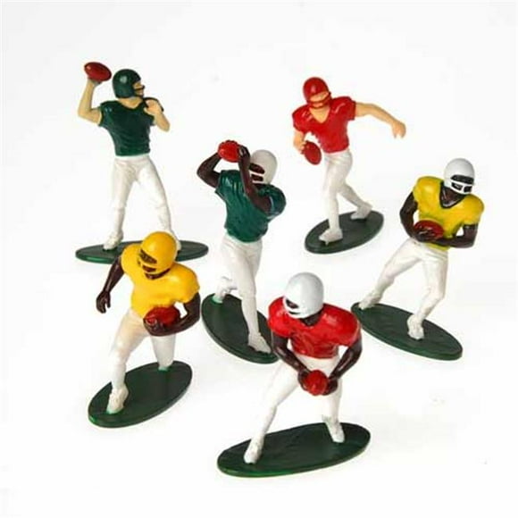 Figurines de Joueurs de Football Américains, Ensemble de 12 (Six Poses Assorties), 2,5"