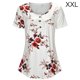 thumbnail image 1 of Camiseta estampada Mujer Verano Cuello redondo Blusa de manga corta Top suelto, Blanco, XXL Methold AP001352-20, 1 of 7