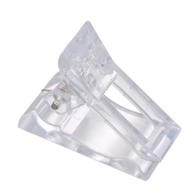 Set Of 5pcs Transparent Polygel Quick Building Nail Tips Clips Finger Nail Extension Uv Led Plastic Builder Clamps Manicure Nail Art Tool Kit For Poly
