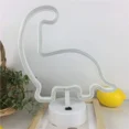 thumbnail image 5 of Luz nocturna de neón con forma de dinosaurio con lámpara verde USB y batería de alimentación, 5 of 5