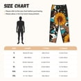 thumbnail image 3 of Balery Vintage Sunflowes Pantalones de pijama para mujer, pijamas ultraligeros, pantalones de estar por casa-Small, 3 of 6
