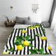 thumbnail image 5 of Balery Lemons on Striped Manta de Felpa Suave y Acogedora – Cobija de Franela Aterciopelada para Cama, Lavable y Cálida para Sofá, Mascotas, Transpirable-80"x60", 5 of 7