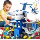 thumbnail image 2 of Transporte De Carga Avión De Juguetes, Con Música Y Luz Juguete Avión Coche Juego De Juego De Juguete, Con Vehículo De Juguete 1 Mapa 1 Barricada Para Niños Y Niñas Mayores De 3 Años (Azul)-Azul-, 2 of 8