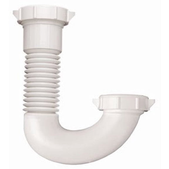 Keeney 24606 1-1/2-in Plastic J-Bend,White,QTY 5