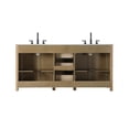thumbnail image 7 of Elegant Kitchen and Bath 72 Inch Double Bathroom Vanity In Chocolate Oak, 7 of 7