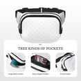 thumbnail image 5 of Kdxio Travel Around The World Airplane Crossbody Double Layer Waist Bag Belt Bag for Unisex Fanny Pack Fashion Waist Packs for Hiking Running Shopping Traveling, 5 of 9