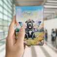 thumbnail image 4 of Welcome Spring Fairy Pitbull in Flower Meadow Travel Passport Wallet Terrier Dog Lover PU Leather Passport Holder Cover - 13002, 4 of 5