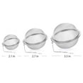 thumbnail image 2 of 2.7 inch Stainless steel fine mesh seasoning ball kitchen soup spice stew filter kitchen tool metal tea bag tea ball (2Pcs Round Shape), 2 of 6