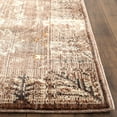 thumbnail image 2 of SAFAVIEH Valencia Euanthe Floral Bordered Polyester Area Rug, Brown/Beige, 4' x 6', 2 of 5