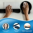 thumbnail image 4 of Everlasting Comfort Mouse Pad with Keyboard Wrist Rest Ergonomic Memory Foam Desk Cushion for Carpal Tunnel, Black, 4 of 8