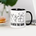 thumbnail image 3 of CafePress - Stick Man Band Mug - 11 oz Ceramic Mug - Novelty Coffee Tea Cup, 3 of 4