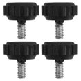 thumbnail image 1 of WORGEOUS 4 Pcs Furniture Adjustable Foot Pad Leg Adjusters for Chairs Black Color, 1 of 8