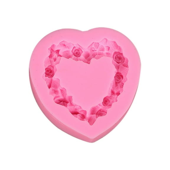 VerPetridure Valentine's Day Love Wreath Silicone Mold Fondant Cake Chocolate