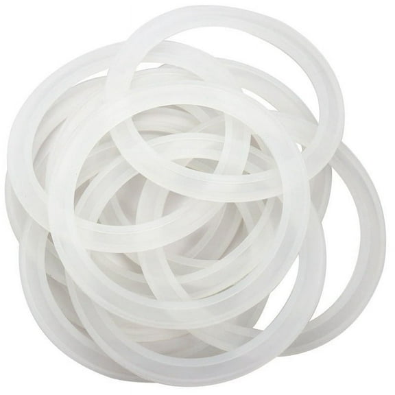 Zhuge 20pcs 3.38inch White Silicone Seal Rings Jar Gaskets Replacement Rubber Gasket Seal Glass Jar Seals