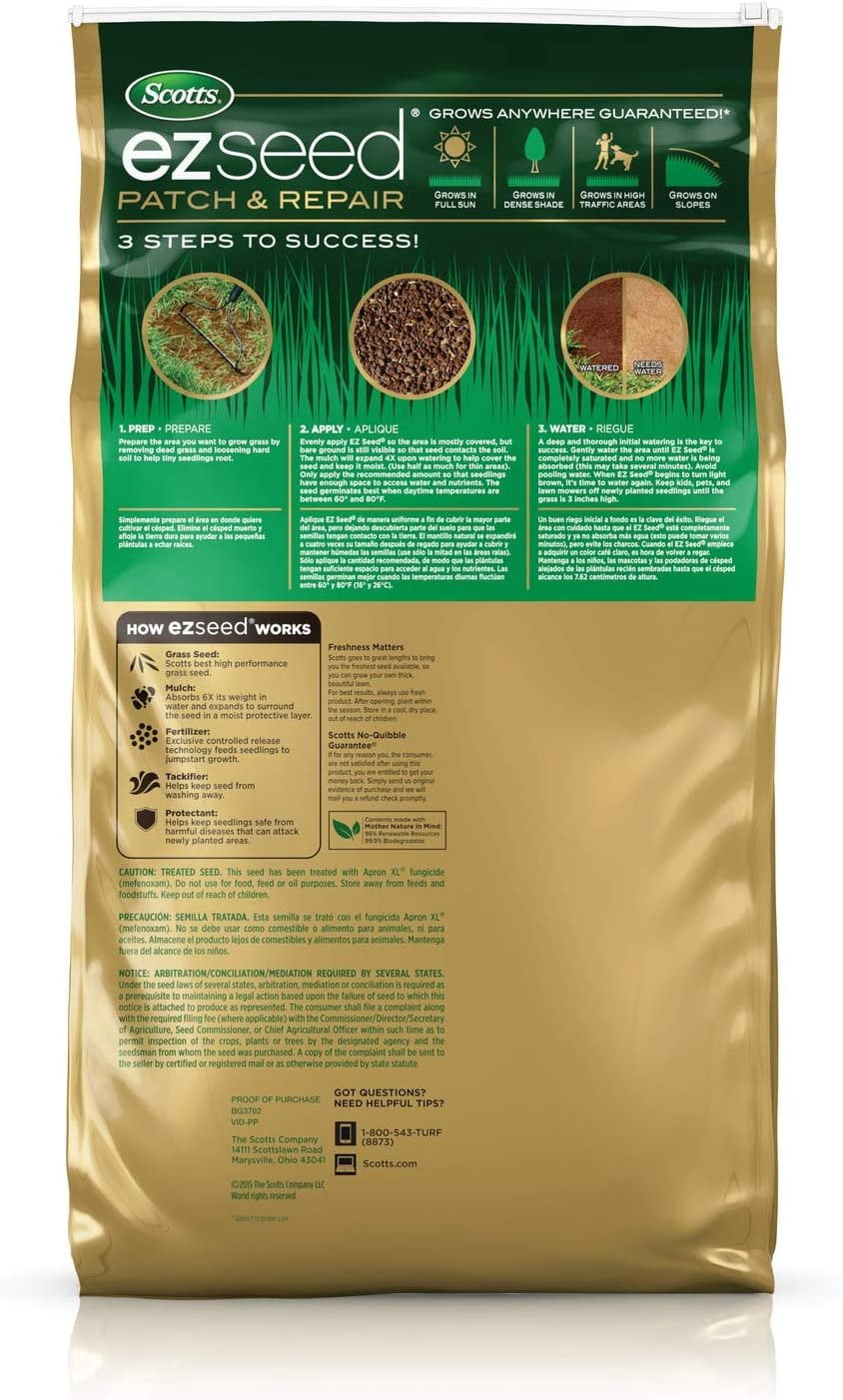 Grass Seed Scotts EZ Seed Patch & Repair Sun And Shade , 20 Lb Bag ...