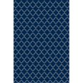 thumbnail image 1 of Aspen Brands RUG10B23 Tapis Design Quaterfoil 2 x 3 Pi. - Bleu & Blanc, 1 of 2