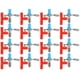 thumbnail image 3 of Fuente De Agua De Conejo De Resorte Doble Con 20 Piezas De Tubería De Agua En T Y 40 Piezas De Alimentador De Agua De Conejo De Resorte Bebedero De Fuente De Conejo De Plástico, 3 of 8