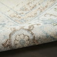 thumbnail image 6 of Nourison Astra Machine Washable 5'3" x 7' Ivory Blue Vintage Indoor Rug, 6 of 10
