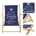 thumbnail image 4 of Miangastore Beach Chair Model Blue Fabric 1Pack 8.5X7.9X7.7In, 4 of 8