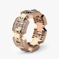 thumbnail image 3 of APIPEE Mens Titanium Ring Wedding Band Cubic Zirconia Accessories Punk Style Ring With Gift Box, 3 of 8