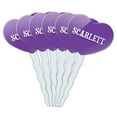 thumbnail image 1 of Scarlett Heart Love Cupcake Picks Toppers - Set of 6, 1 of 1