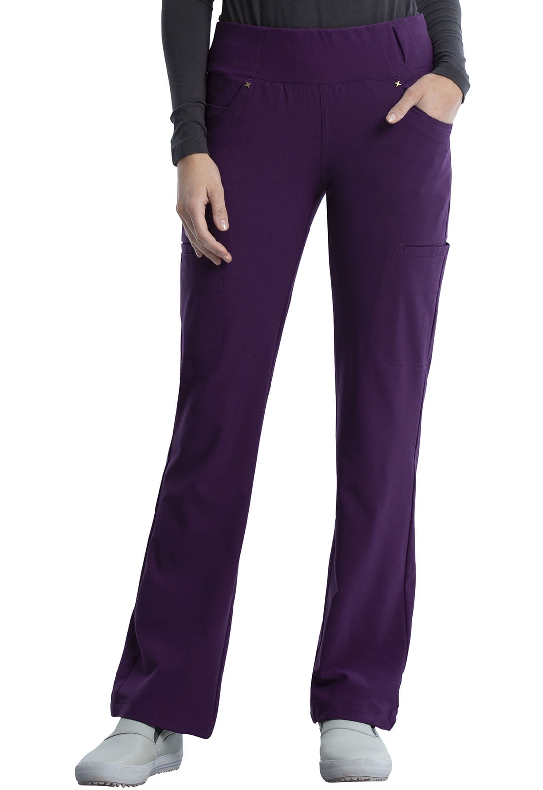 Cherokee - Cherokee iFlex Scrubs Pant for Women Mid Rise Straight Leg ...