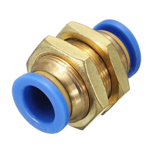Conector de mamparo neumático tipo push-in junta de de agua diámetro de la tubería