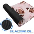 thumbnail image 6 of Long Mouse Pads for Desk,Pink Footballs with Bows Pattern Desk Mats on Top Of Desks, Desk Mouse Pad Extra Large with 3mm Non-Slip Base and Stitched Edge for Gaming,Office,Work,Home 31.5"x11.8", 6 of 6