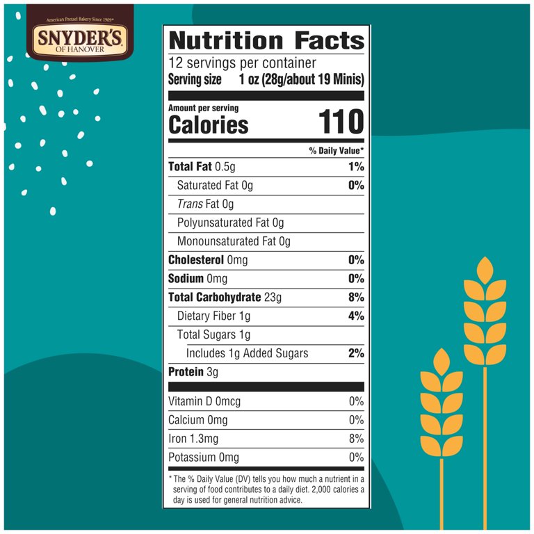 Bag Of Pretzels Nutrition Facts