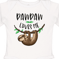 thumbnail image 4 of Inktastic Pawpaw Loves Me Cute Sloth and Baby Boys or Girls Long Sleeve Baby Bodysuit, 4 of 5