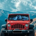 thumbnail image 3 of Yuyamidu Blue Wolf Windshield Sun Shade for Jeep Wrangler TJ JK JKU JL JLU, Cool Car Winshied Sunshade, Effectively Blocking Heat and UV Rays, 3 of 7