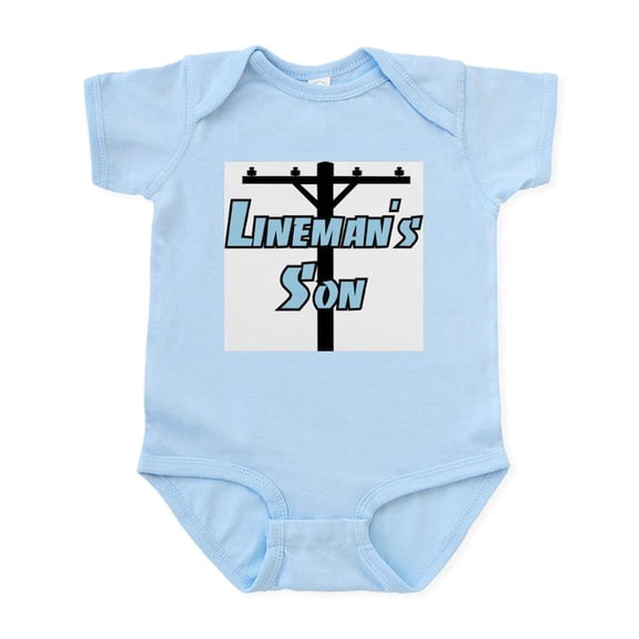 CafePress - Lineman's Son Infant Bodysuit - Baby Light Bodysuit, Size Newborn - 24 Months