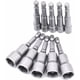 thumbnail image 1 of Desiderio - Juego de 10 destornilladores de 6 a 19 mm, adaptador de puntas hexagonales para destornillador de tuercas para taladro manual, destornillador eléctrico, llave de tubo (acero al cromo, 1 of 5