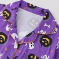thumbnail image 4 of Censtreet Pajamas Set for Women Short Sleeve Sleepwear Halloween Button Down Pjs Soft 2 Piece Lounge Sets S-XXL, 4 of 6