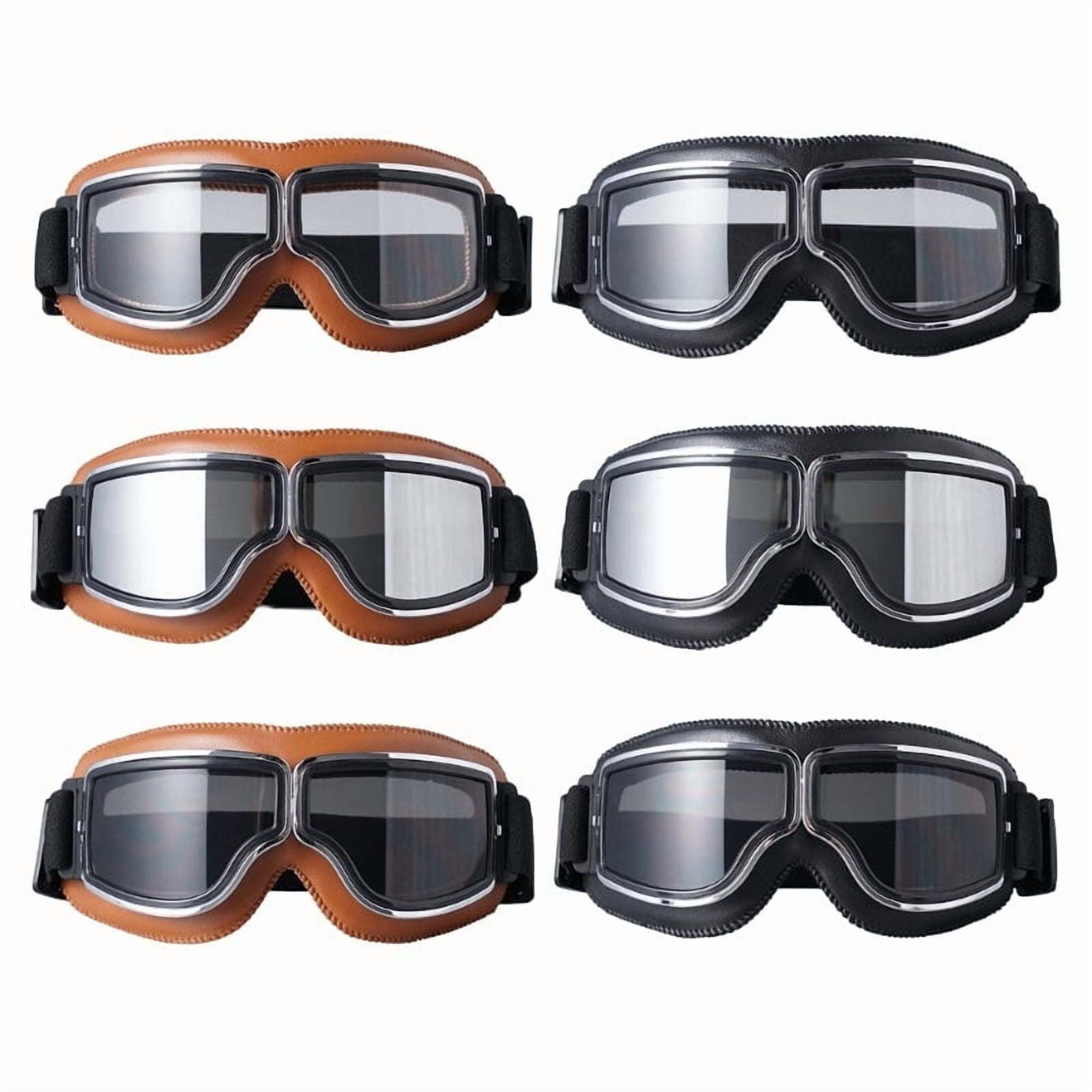 Retro Motorcycle Goggles Glasses Vintage Moto Classic Goggles For Outdoor Sports