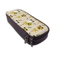 thumbnail image 6 of Lsque Gnomes Bees And Sunflowers Printed Big Capacity PU Leather Pencil Case Large Pencil Pouch Stationery Pen Bag Pencil Holder for Teen, 6 of 6