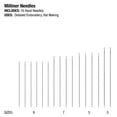 thumbnail image 4 of SINGER Milliner Steel Hand-Sewing Needles, Sizes 3/9, 16 Pieces, 4 of 8