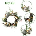 thumbnail image 5 of Luoshdecor Artificial Norfolk Pine Candle Rings Wreaths ,Xmas Berries & Pinecone Candle Holder for Winter Home Kitchen Table Centerpiece Decor, 5 of 6