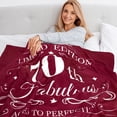 thumbnail image 5 of 70th Birthday Gifts for Women, Gifts for 70 Year Old Woman, Fabulous 70th Birthday Decoration for Women, 70 Year Old Birthday Gifts for Woman Throw Blanket 60"X50", 5 of 10