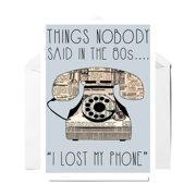 Retro 80s Phone Card – "Things Nobody Said in the 80s" – Humorous Blank Greeting Card for Nostalgic Gift – Envelope Included