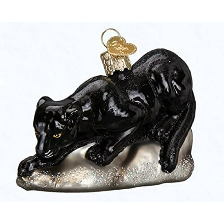 - Old World Christmas Blown Glass Prowling Panther Ornament