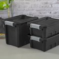 thumbnail image 4 of Caja de Almacenamiento Apilable Sterilite Paquete de 18 Unidades de 7.5 Galones Negra, 4 of 9