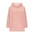 thumbnail image 6 of XUNKUSGA Hoodies for Teen Girls 4-15 Years Solid Color Long Sleeve Pullover Shirts for Girls Casual Comfy Pullover Hoodie Oversized Corduroy Baby Girl Clothes with Pocket, 6 of 8