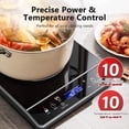 thumbnail image 2 of Portable Induction Cooktop Burner, 1800W Induction Hot Plate with LCD Touch, 20 Cooking Modes & 3-Hour Timer, Child Safety Lock & Auto Shutoff, ETL Certified Electric Stove for Home, Dorm, RV, 2 of 8