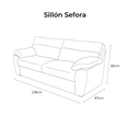 thumbnail image 5 of Sofá 3 plazas Sefora, Atlas del Descanso color Café, 5 of 5