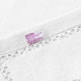 thumbnail image 3 of Hem Stitch Border Vintage Design Tablecloth White 68" by 108" Oblong / Rectangle, 3 of 5