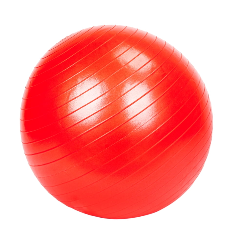 red yoga ball