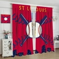 thumbnail image 4 of Sports Baseball Blackout Curtains Sports Theme Boys Girls Bedroom Decorative Curtains for Teens Toddler Nursery Insulated Decorative Curtains 55x63 Inch, 4 of 6
