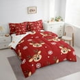 thumbnail image 3 of Castle Fairy Cartoon Deer 7-Piece Twin Bedding Sets for Teens Girls Boys,Merry Christmas Bedding Comforter Set,Happy New Year Breathable Sheet Sets,Luxury Bedroom Decor, 3 of 8
